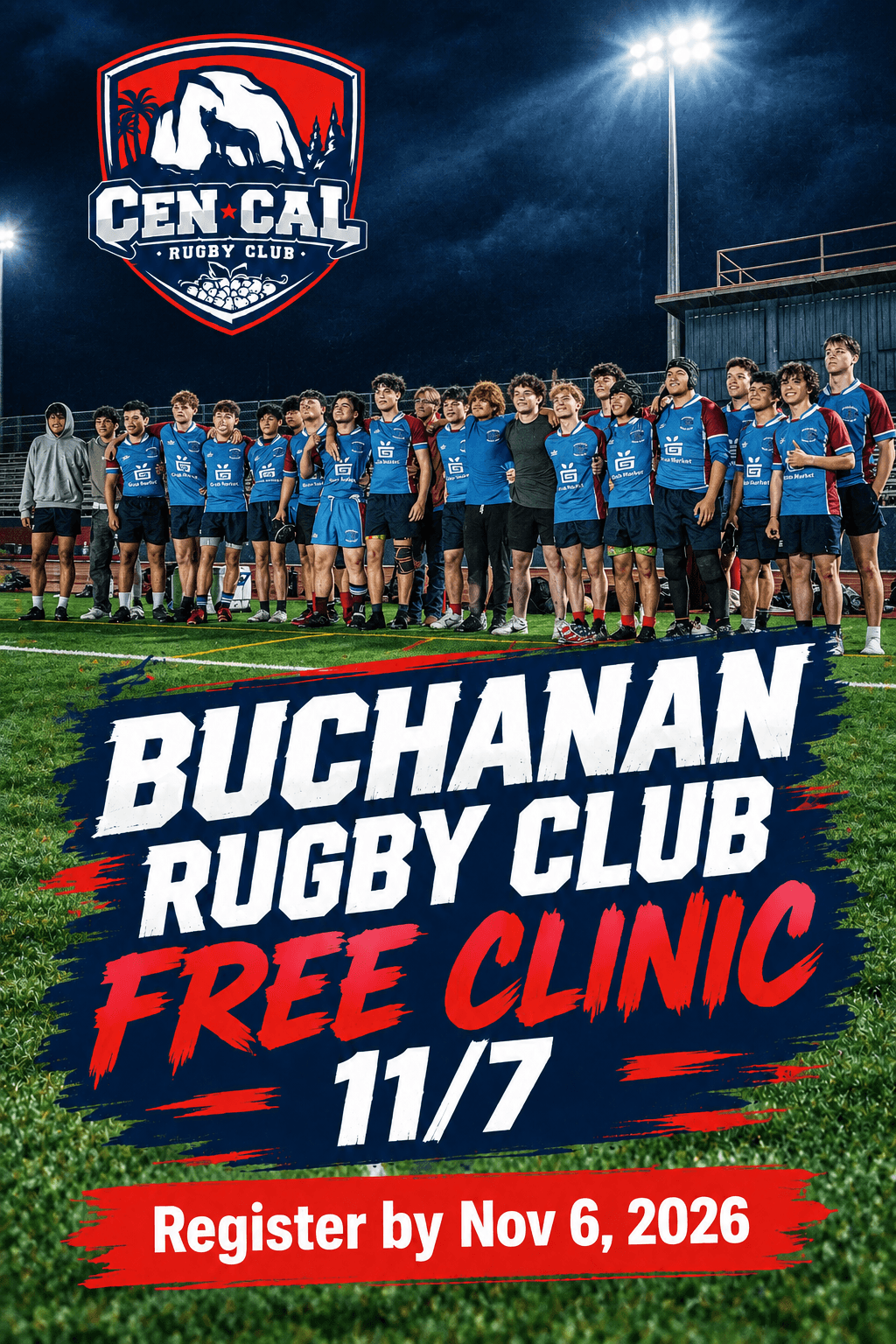 Buchanan Rugby Club Free Clinic 11/7