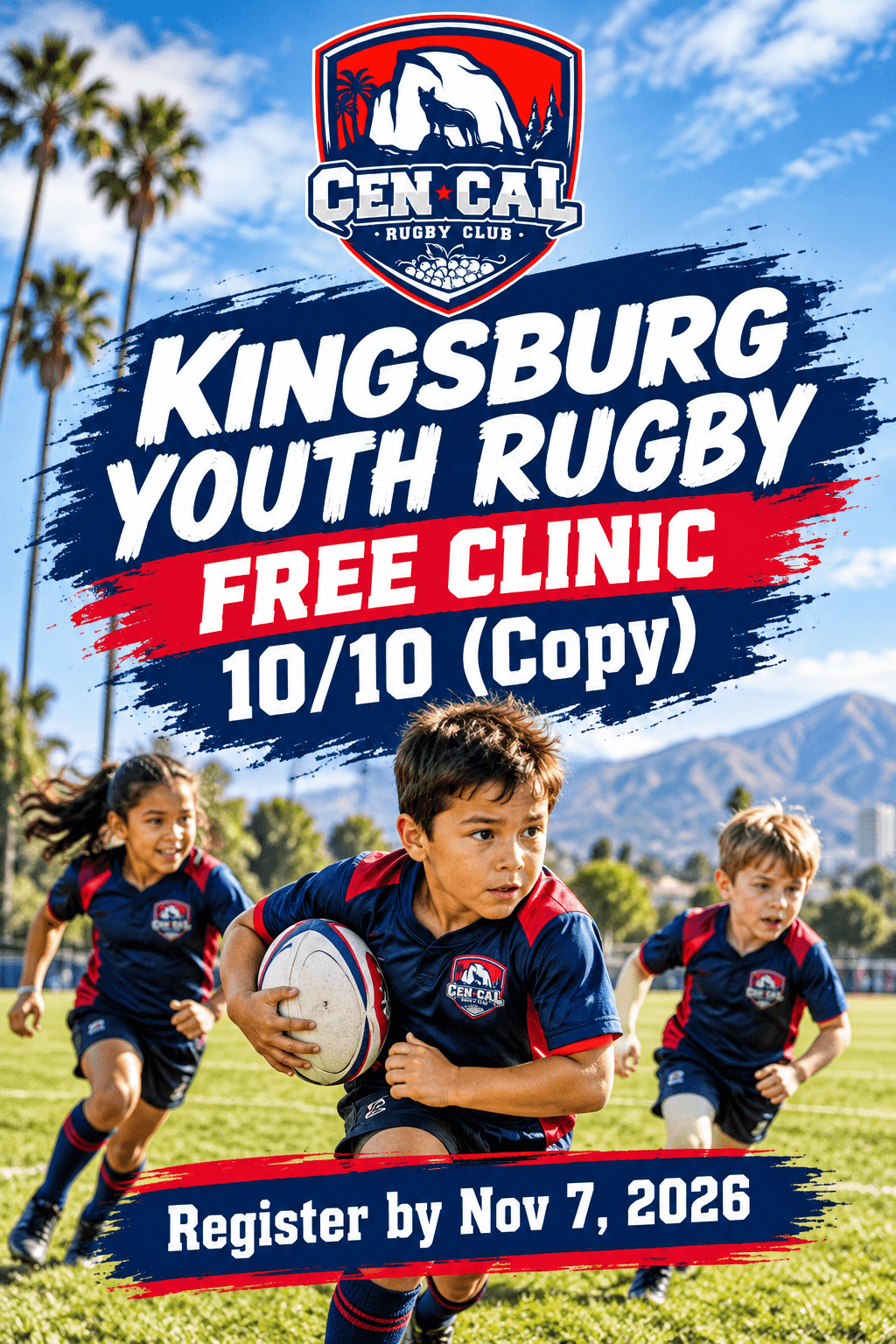 Kingsburg Youth Rugby Free Clinic 11/7